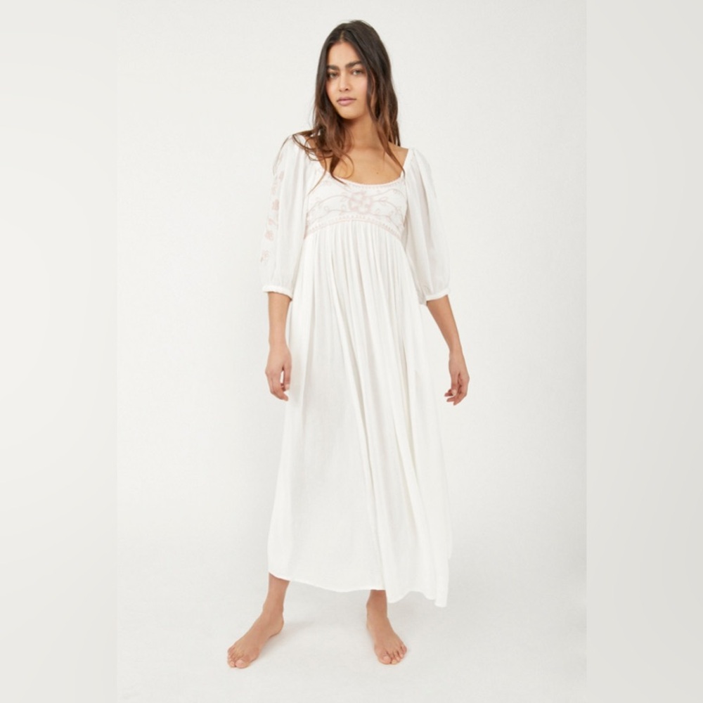 Free People White Maxi Dress